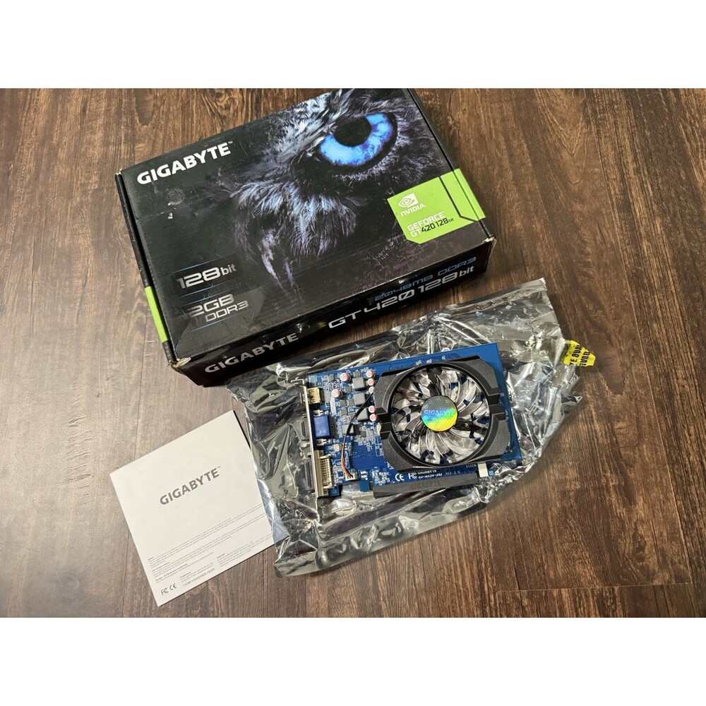 Gigabyte GeForce GT 420 128 Bit 2GB DDR3 PCIe 2.0 Graphics Card- GV-N420-2GI